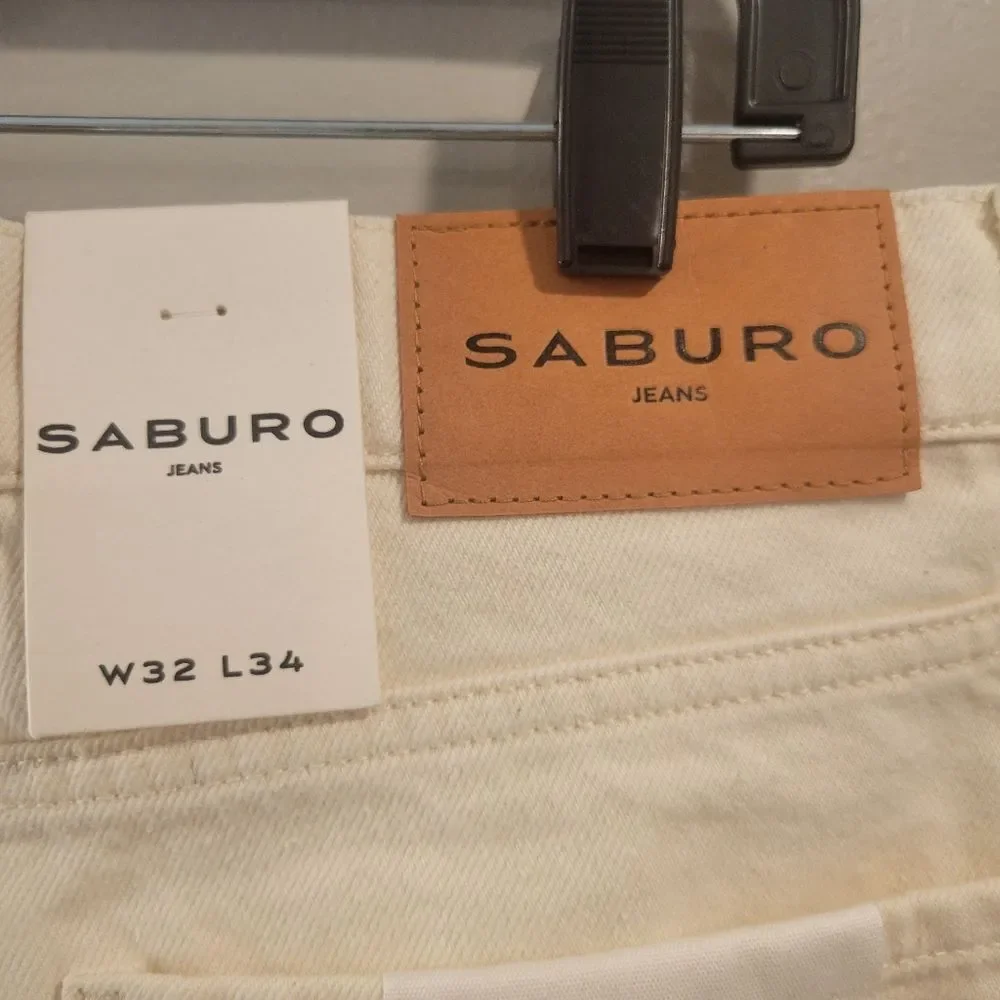 Saburo Jeans Men Slim Fit Straight Size W32 L34